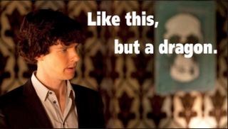 Illustration for article titled Behold the Smauglock: Half Sherlock, half Smaug, 100% Benedict Cumberbatch!